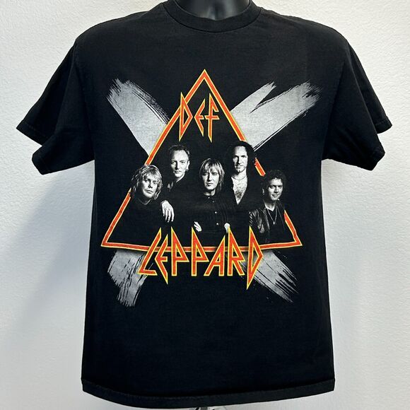Vintage Def Leppard 2002 X Tour T Shirt Ten Concert Rock Band Black Tee M Medium - Picture 2 of 9